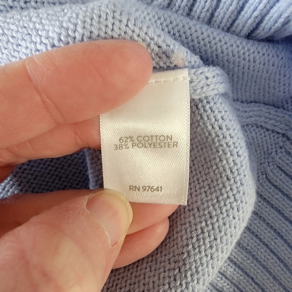 J Jill Perfect Spring Sweater Light Blue Knit Boat Neck Long Sleeve Size S - Picture 6 of 9